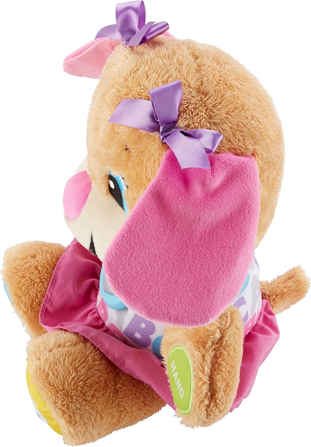 Fisher-Price Baby & Toddler Toy Laugh & Learn Smart Stages Sis Musical Plush with Lights & Phrases for Infants Ages 6+ Months