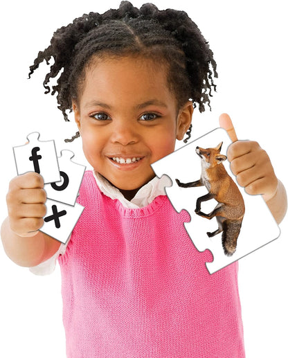 The Learning Journey: Match It! - Letters - 20 Piece Self-Correcting Spelling Puzzles for Three Letter Words with Matching Images - Learning to Read Games for Ages 4 and Up - Award Winning Toys