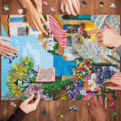 Puzzles for Adults 1000 Pieces,Seaview Campground Jigsaw Puzzle with 1:1 HD Poster, Perfect Interlocking No Dust, Stress Relief Ideal Gift for Family Games