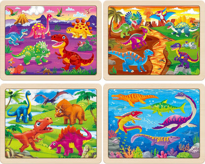 SYNARRY Large US World Earth Solar System Wooden Puzzles for Kids Gift Box(12.2 * 9.4 in), Puzzles for Toddlers 3-5, Wood Puzzles for Kids Ages 4-6, Easter Basket Stuffers Gifts for Kids