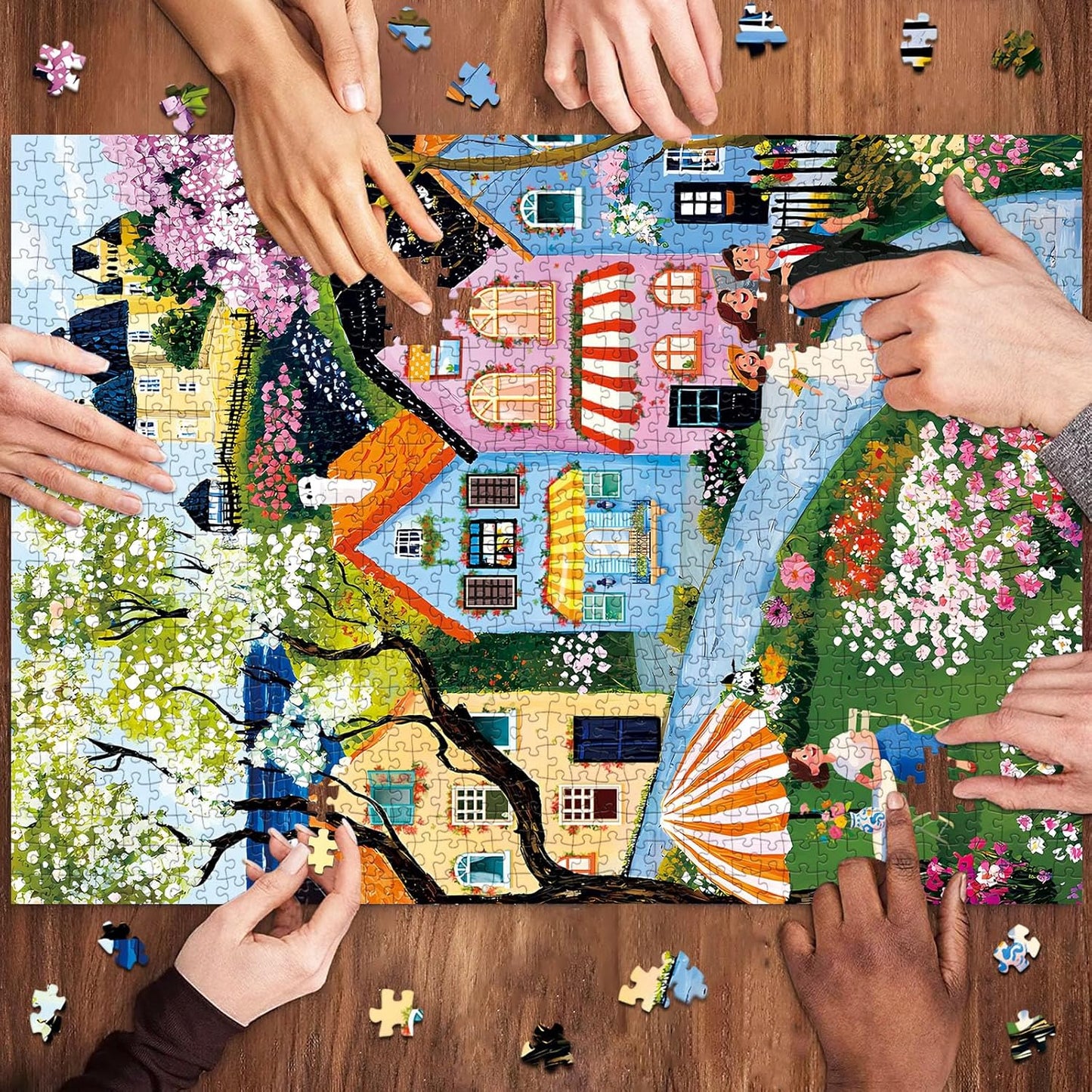 Puzzles for Adults 1000 Pieces,Seaview Campground Jigsaw Puzzle with 1:1 HD Poster, Perfect Interlocking No Dust, Stress Relief Ideal Gift for Family Games