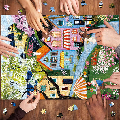 Puzzles for Adults 1000 Pieces,Seaview Campground Jigsaw Puzzle with 1:1 HD Poster, Perfect Interlocking No Dust, Stress Relief Ideal Gift for Family Games
