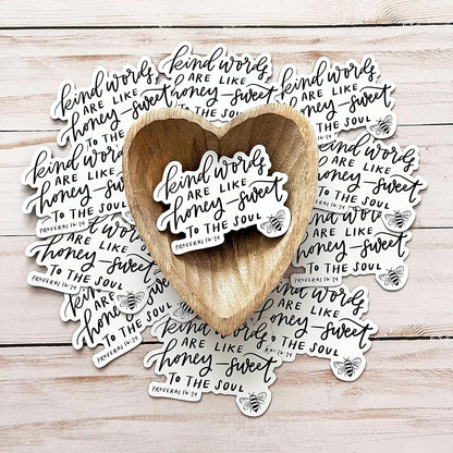 Swaygirls Christian magnet | Religious magnets | Faith fridge magnets | Bible verse quote magnets | Be kind magnet | Kind words are like honey