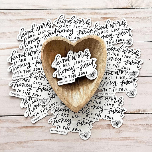 Swaygirls Christian magnet | Religious magnets | Faith fridge magnets | Bible verse quote magnets | Be kind magnet | Kind words are like honey