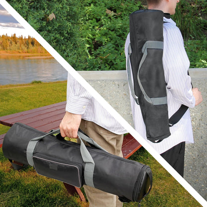 USA Gear Refractor Telescope Case - Holds Telescopes/Tripod 21 to 35 inches - Adjustable Extension, Storage Pocket, Strap - Compatible with ToyerBee, Gskyer, NASA, Celestron Telescope Bags and Cases