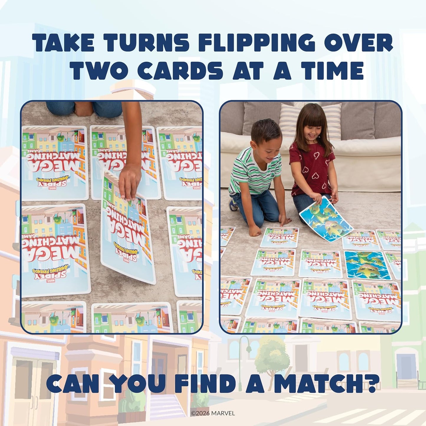 Disney Princess Giant Matching Game - Summer Toys, Game Night, Travel Games, Memory, Learning Game, Jumbo Playing Cards, Card Game for Kids and Adults, Ages 3+
