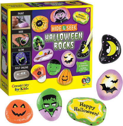 Creativity for Kids Rock Painting Kit - Glow in the Dark Rock Kit: Crafts for Kids, Painting Rocks Arts and Crafts, Kids Gift (Ages 6+)