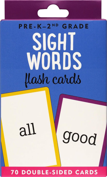 Sight Words Flash Cards (70 double-sided cards)