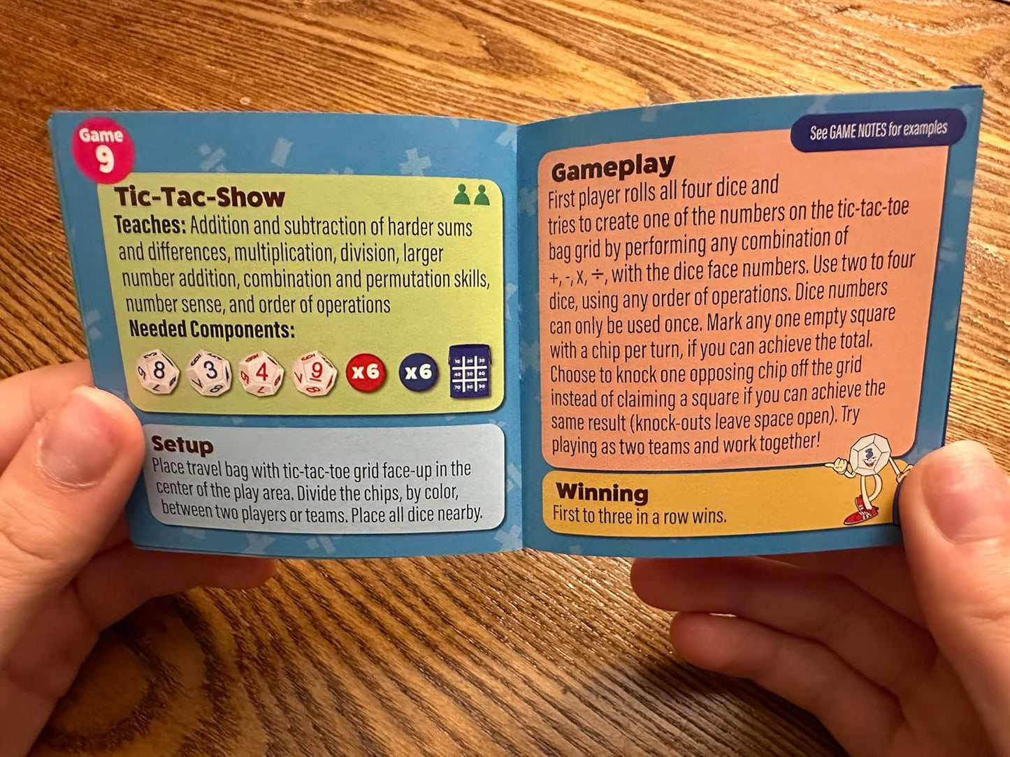 Semper Smart Games PlaySmart Dice Deluxe Math Game – Educational Arithmetic Dice Activity for Kids 6+, Fun Family Learning Game with 11 Math Games for Mental Calculation, Classroom, Home & Travel