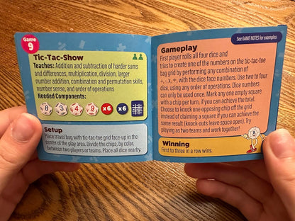 Semper Smart Games PlaySmart Dice Deluxe Math Game – Educational Arithmetic Dice Activity for Kids 6+, Fun Family Learning Game with 11 Math Games for Mental Calculation, Classroom, Home & Travel