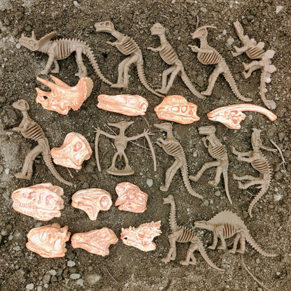 LC JoyCre Mini Dinosaur Bones for Kids Sandbox Toys - Realistic Fake Dinosaur Bones for Kids to Dig Up