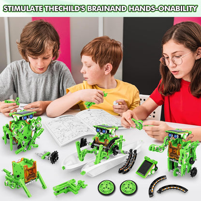 STEM 13-in-1 Education Solar Power Robots Toys for Boys Age 8+, Educational Toy DIY Science Kits for Kids, Building Experiment Robotics Set Birthday Gifts for 8+ Years Old Boys and Girls