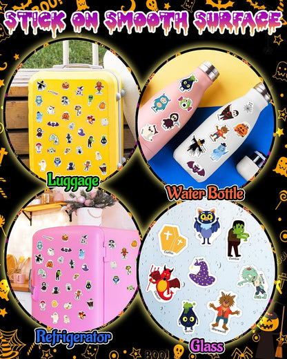 Halloween Sticker Books for Kids, Reusable Sticker Books for Toddlers, Halloween Travel Toys Acticities Crafts Birthday Gifts for Boys Girls Kids