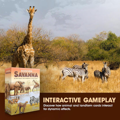 Ecosystem - A Family Card Game about Building Habitats | Learn about Animals, Ecology & Biodiversity for Kids, Adults, Families or the classroom! Fun Board Games for Environmental Science Class