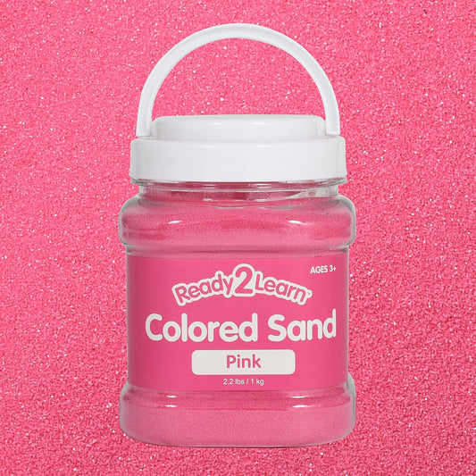 READY 2 LEARN Colored Sand - Pink - 2.2 lbs - Play Sand for Kids - Perfect for Arts and Crafts, Sensory Bins, Wedding Decorations and Vase Filler