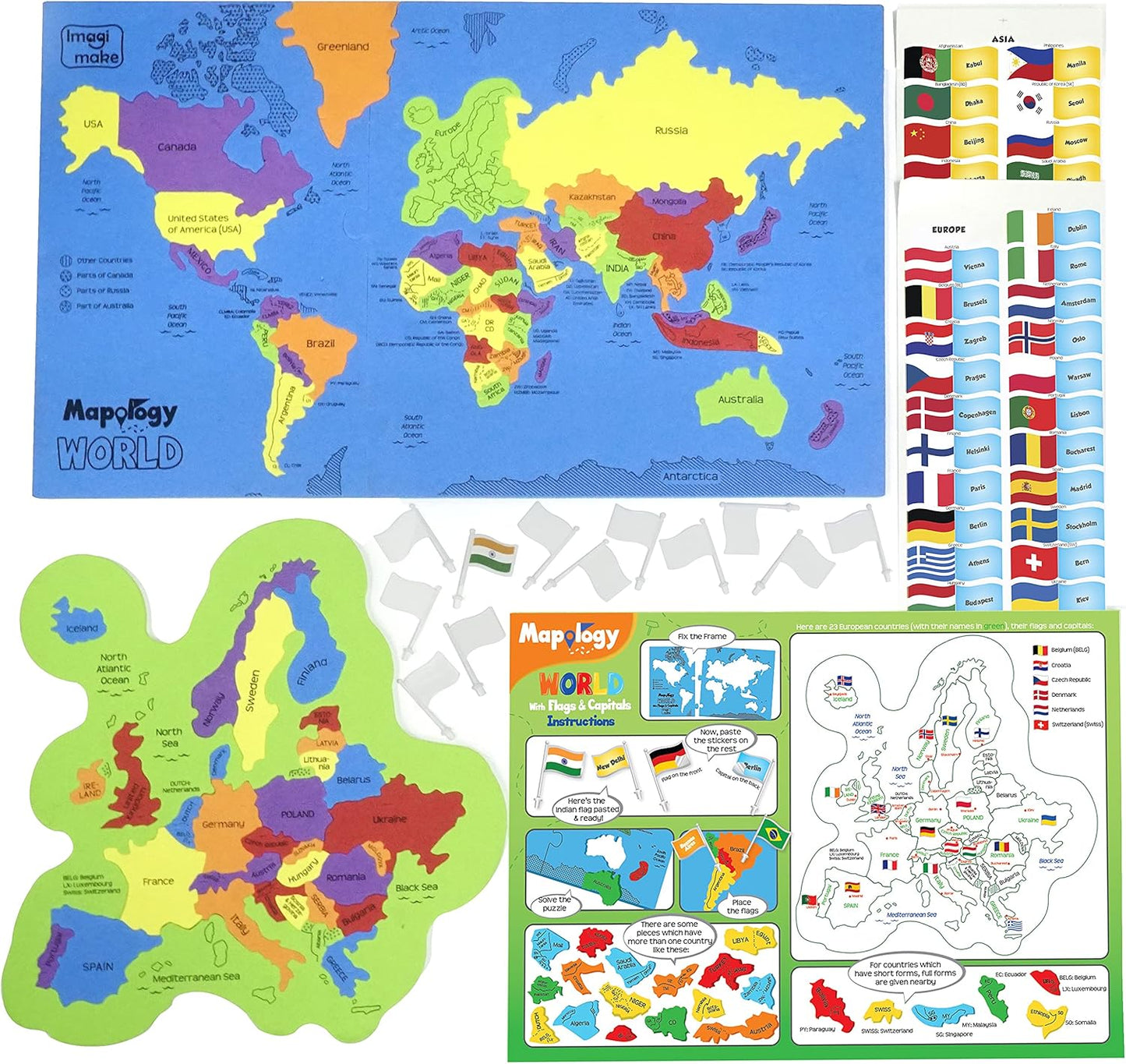 Imagimake Mapology Solar System for Kids | Educational Toys for Kids 5-7 | Space Toys | Puzzles for Boys & Girls Ages 4-8 | 6 Year Old Boy Gifts & Girl Gifts
