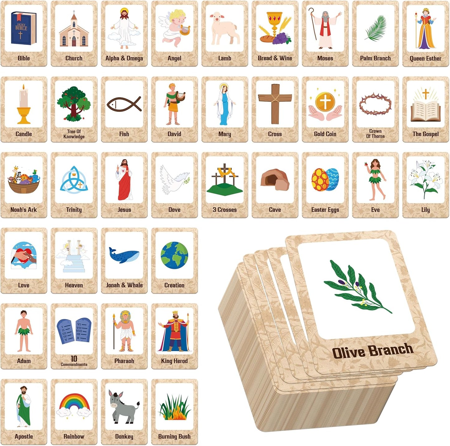 Hebayy Wild Animal Matching Game, 80 PCS Realistic Animal Memory Matching Cards for Toddlers 40 Pairs Real Animal Memory Cards Educational Toys for Preschool Boys & Girls 4 5 6 Years Old