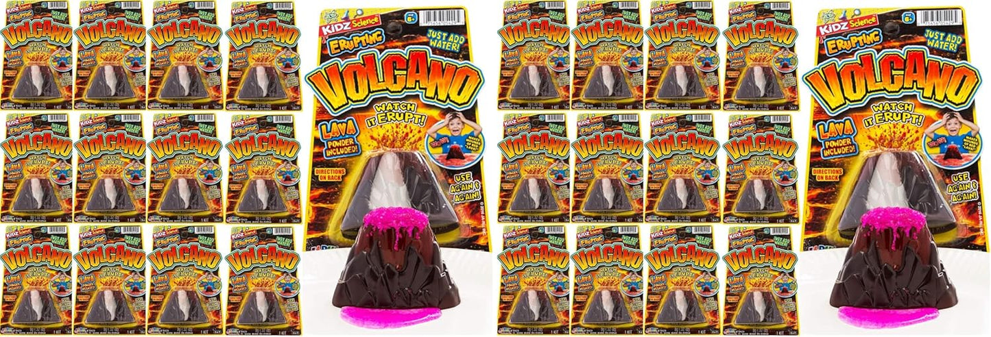 2Chill Small Erupting Volcano Toy (12 Pack) Kids Volcano Science Kit, Educational STEM Toy, Science Experiment Set, Birthday Party Favors & Classroom Prizes. 5429-12p