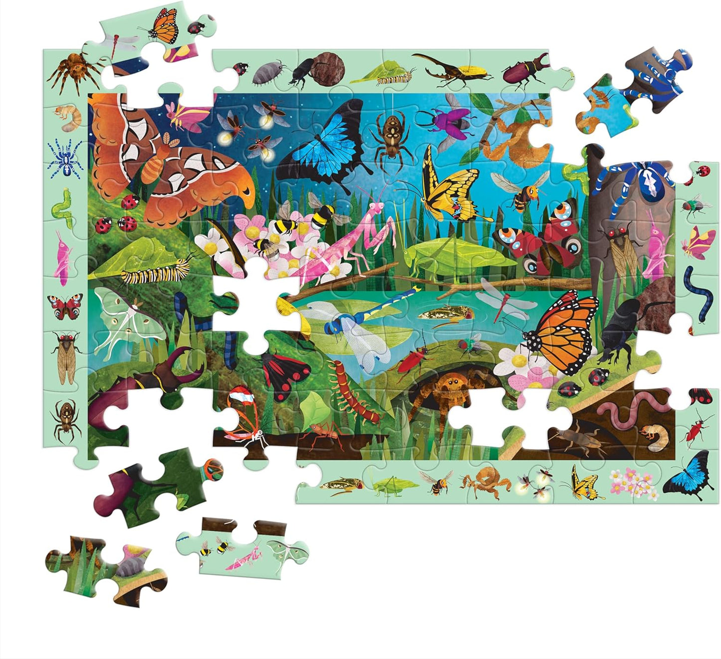 Mudpuppy Rainforest — 64 Piece Search & Find Puzzle Jigsaw Puzzle Featuring Diverse and Exotic Rainforest Animals and Over 40 Hidden Images to Find for Ages 4+