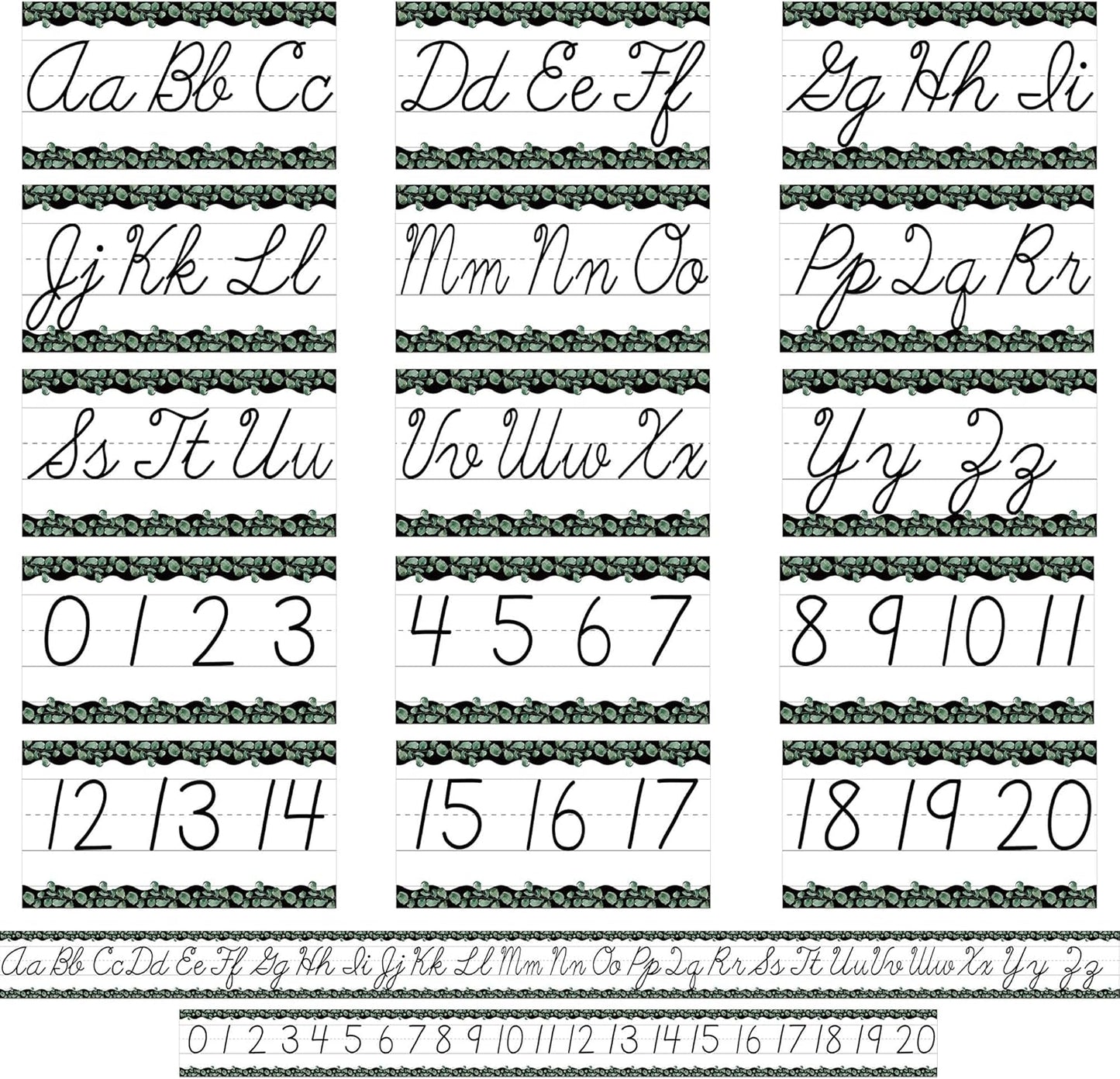 Alphabet for Classroom Wall - 15 PCS Crayon ABC Manuscript Alphabet Line for Classroom Wall Alphabet Bulletin Board Set for Pre School Elementary Classroom Homeschool, Playroom Bedroom Decorations