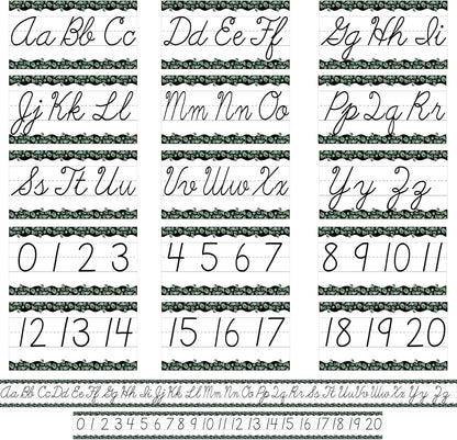Alphabet for Classroom Wall - 15 PCS Crayon ABC Manuscript Alphabet Line for Classroom Wall Alphabet Bulletin Board Set for Pre School Elementary Classroom Homeschool, Playroom Bedroom Decorations