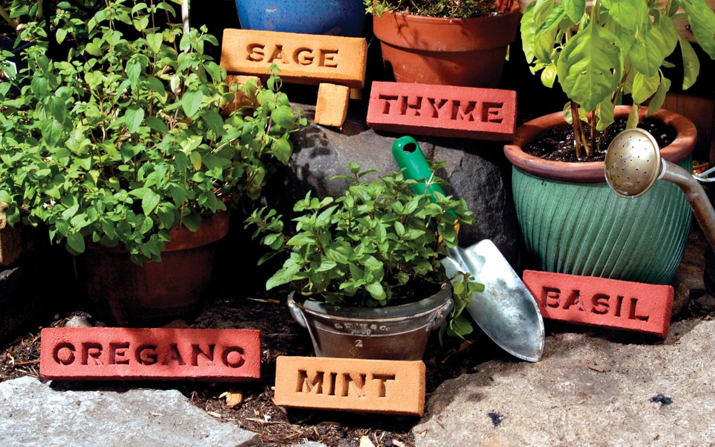 Magnetic Poetry Press in Letters Stone Concrete Stamps - Uppercase Traditional Typeface
