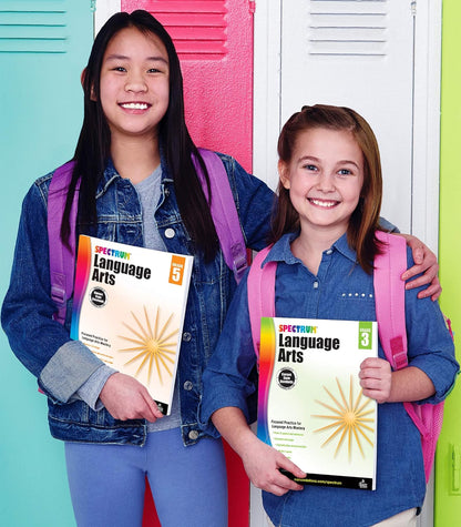 Spectrum Grade 3 Language Arts Workbook, English Grammar, Parts of Speech, Sentence Building Skills, Vocabulary, Punctuation, and More, ELA Classroom or Homeschool Curriculum (Volume 13)
