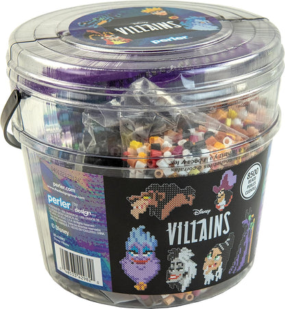 Perler Disney Villain Kid's Craft Bucket, Pattern Sizes Vary, Multicolor 8505