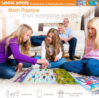 Monster Sock Factory Multiplication and Division Game - Fun Math Board Game for 6-10 Year Olds, Easy to Play STEM Toy for Kids at Home, Learning Gift for Girls & Boys, Grade 1 and Up