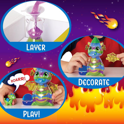 Creativity for Kids Sand Art Kit for Kids: Dragon - Arts and Crafts for Kids, Small Spring Crafts (Ages 6+)