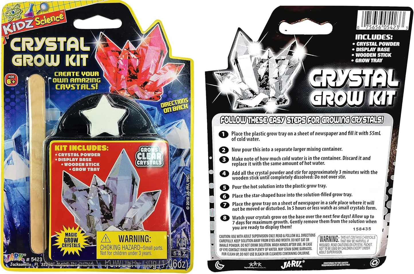 Kidz Science Crystal Grow Kit (12 Crystal Kits) by 2GoodShop. DIY STEM Learning Toys for Kids. Growing Gemstone & Crystals. Cool Educational Science Gifts for Boys & Girls. 5423-12