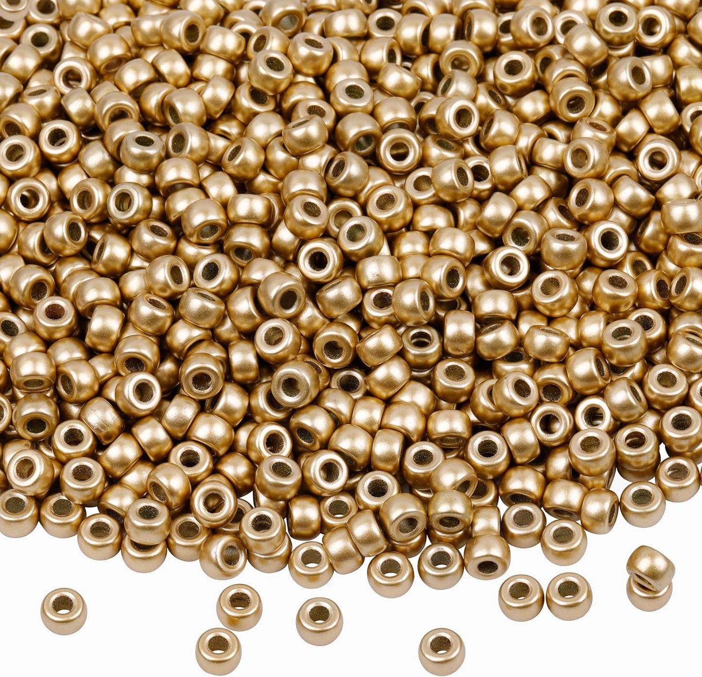 Auvoua 1000Pcs Pony Beads Bracelet 9mm Yellow Plastic Barrel Pony Beads for Necklace,Hair Beads for Braids,Key Chain,Jewelry Making (Yellow)