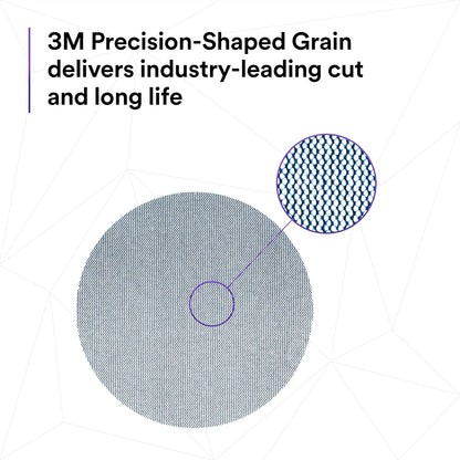 3M Xtract Net Disc 310W, 320+, 8 in, Die 800L, Pack of 50 Hook and Loop Sanding Discs, Virtually Dust-Free, Value Option for Metal, Wood, Composites, Stock Removal, and Fine Finishing