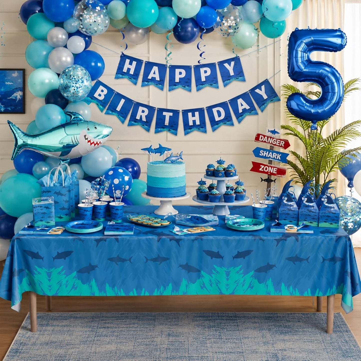 Blue Orchards Science Table Covers (Pack of 3) - 54"x108" XL - Science Birthday Party Decorations, Chemistry Party, Laboratory Theme Table Cloth