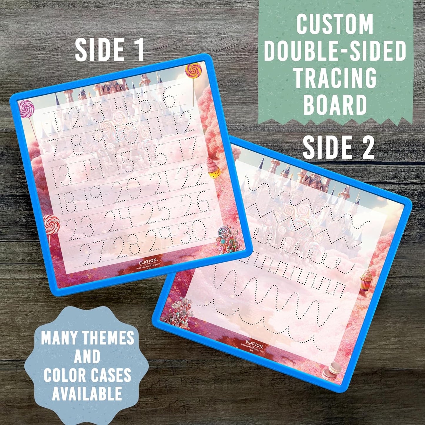Kid's Name Tracing Board | Dry Erase Letter Tracing | Reusable Name Board | Alphabet Letters | Personalized | Candy Theme