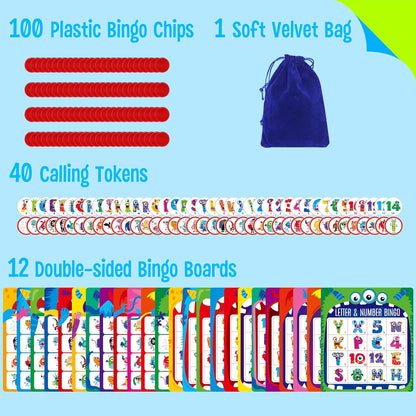 SpriteGru Multiplication & Division Bingo Game, 480 Math Problems, 2 Educational Math Board Game for Kindergarten and Preschool Kids 4-8, Perfect for Classroom & At Home (Up to 25 Players)