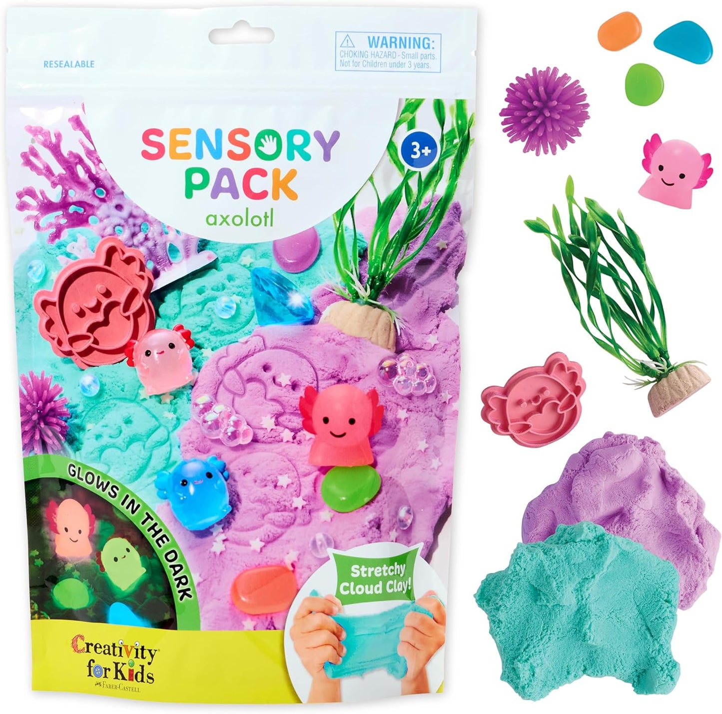 Creativity for Kids Sensory Pack: Farm, Sensory Toys for Toddlers, Pretend Play Farm Animals for Kids, Toddler Travel Toys & Spring Crafts (Ages 3+)