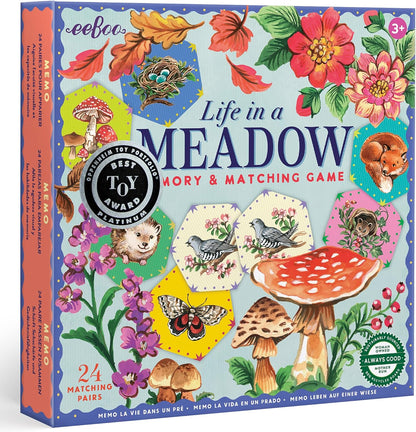 eeBoo: Memory and Matching Game - Life on Earth- 24 Pairs, Develops Recognition, Concentration, Memory & Vocabulary Skills, Age 3+