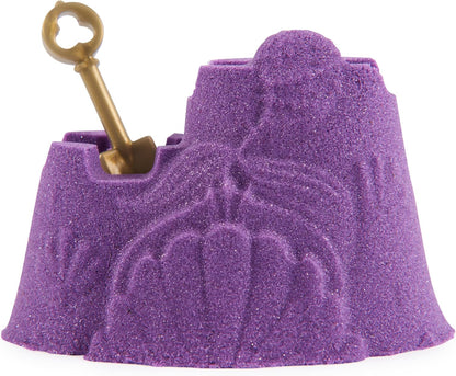Kinetic Sand Mini Mermaid Lock, 170 g, Magic Sand, Purple Sand, 1 Cutter, 2 Accessories and 3 Gems, Toy for Children and Girls 3 Years