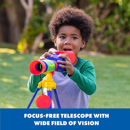 Educational Insights GeoSafari My First Telescope - Mini Telescope for Kids, Toddler Space Toy, Beginner STEM Learning, Science Gifts for Boys & Girls Ages 4+