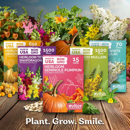KVITER 5,500 Fairy Bouquet Mix Snapdragon Seeds for Planting (Linaria Maroccana) – Known as Toadflax, Heirloom & Organic – Flower Seeds to Plant Outside & Inside – Garden, Containers, Borders, Beds