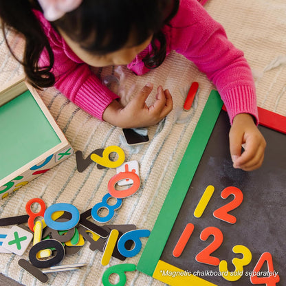 Melissa & Doug Deluxe Magnetic Letters and Numbers Set – 89 Wooden Alphabet Magnets & Numbers, Educational Learning Toys for Preschool Kids Ages 3+