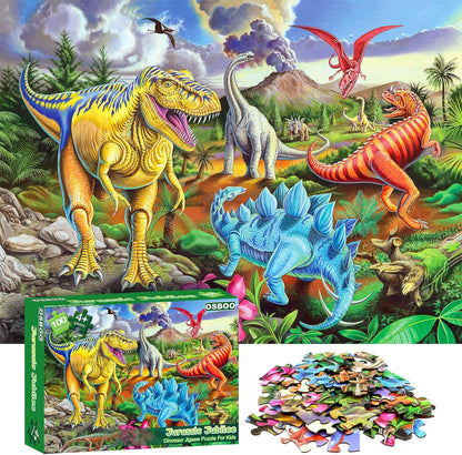 Jigsaw Puzzles for Kids Ages 3-5, 4-8, 6-8 Boys Girls - 60 Piece Construction Site - Large Piece Children Floor Jigsaw Puzzles - Science Educational Toys for 3 4 5 6 7 8 Years Old