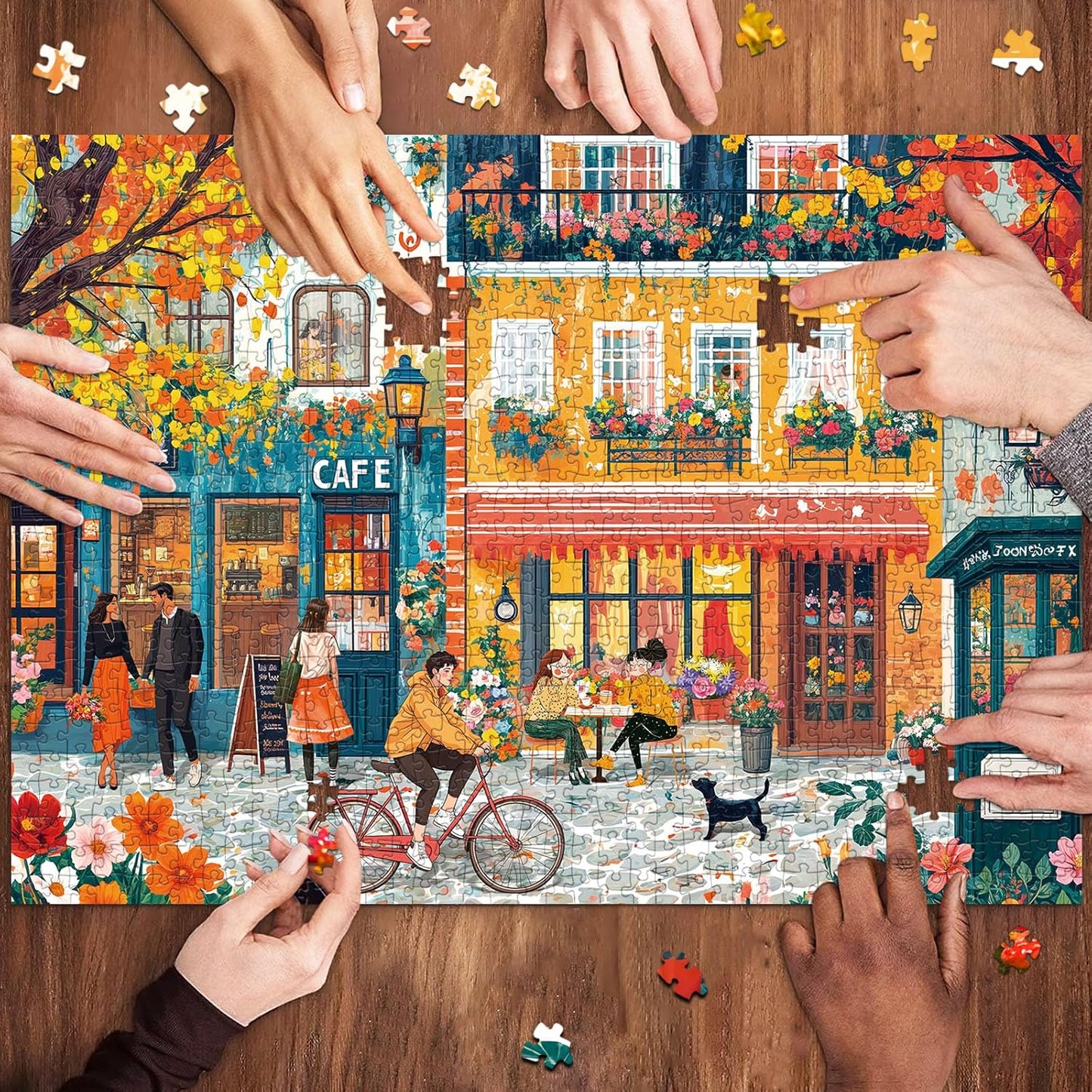 Puzzles for Adults 1000 Pieces,Seaview Campground Jigsaw Puzzle with 1:1 HD Poster, Perfect Interlocking No Dust, Stress Relief Ideal Gift for Family Games