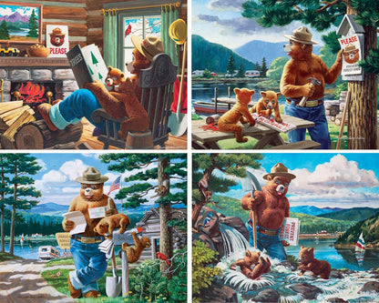 MasterPieces Puzzle Set - 4-Pack 24 Piece Jigsaw Puzzle for Kids - Sesame Street 4-Pack - 8"x10"