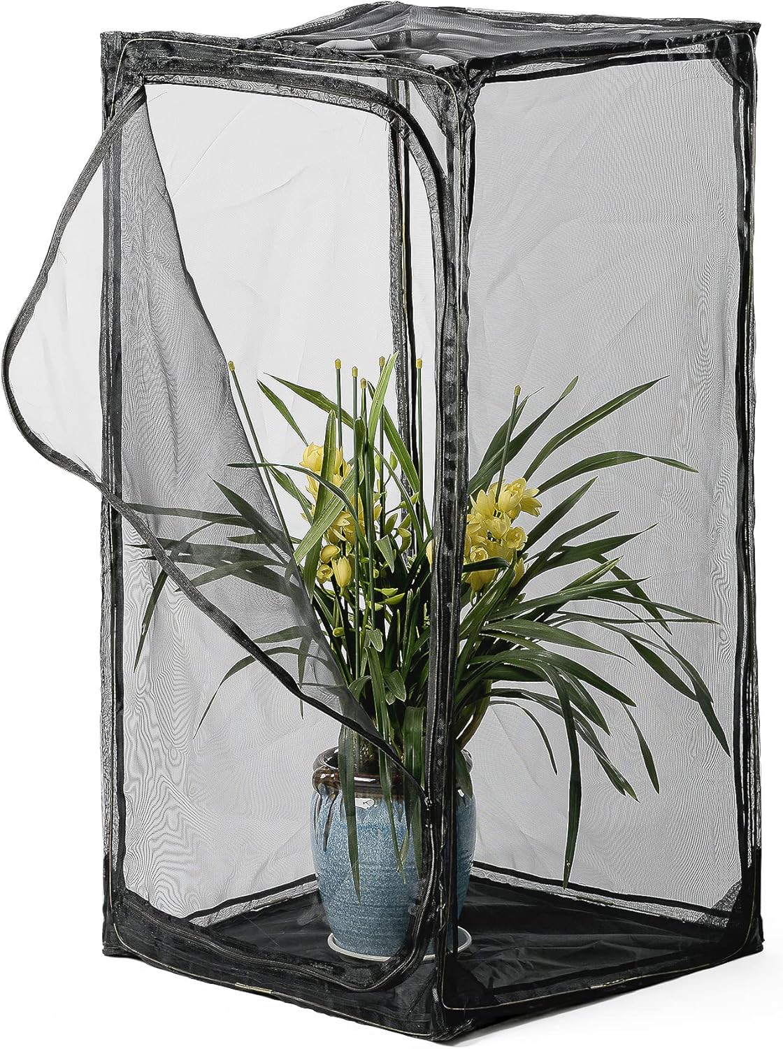 30" Heavy Duty Monarch Butterfly Habitat, Outdoor Collapsible Insect Mesh Cage Terrarium Pop-up with Zipper Protection and Unzip Bottom