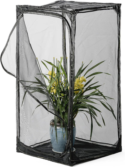 30" Heavy Duty Monarch Butterfly Habitat, Outdoor Collapsible Insect Mesh Cage Terrarium Pop-up with Zipper Protection and Unzip Bottom