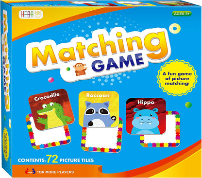 Memory Matching Game, 72 PCS Sight Words Matching Cards for Kids, 36 Pairs Memory Cards, Educational Toy for Children to Learn Sight Words 5+ Years Old