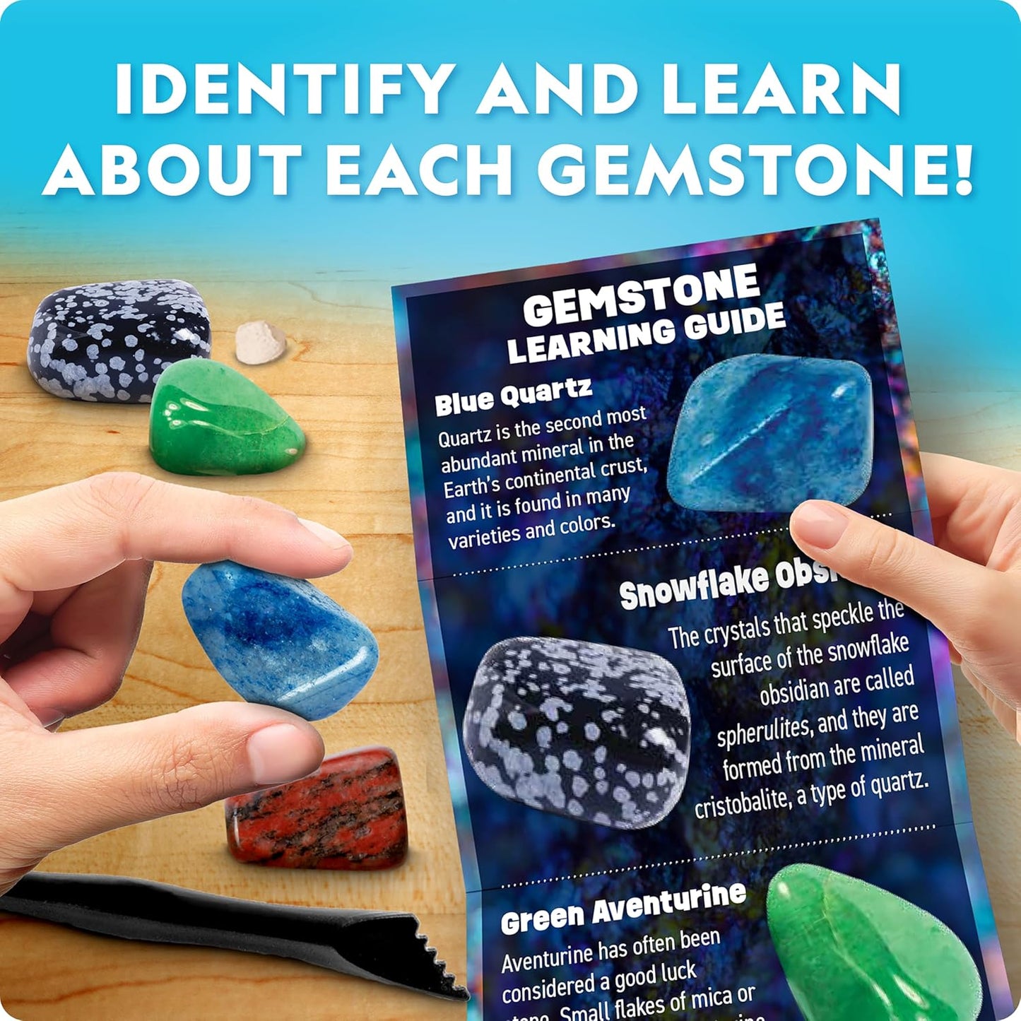 National Geographic Ultimate Space Gemstone Dig Kit – 8 Planet-Shaped Bricks with 16 Real Rock & Gemstone Specimens, Gems for Kids, Excavation Digging Activity, Gem Mining Kit