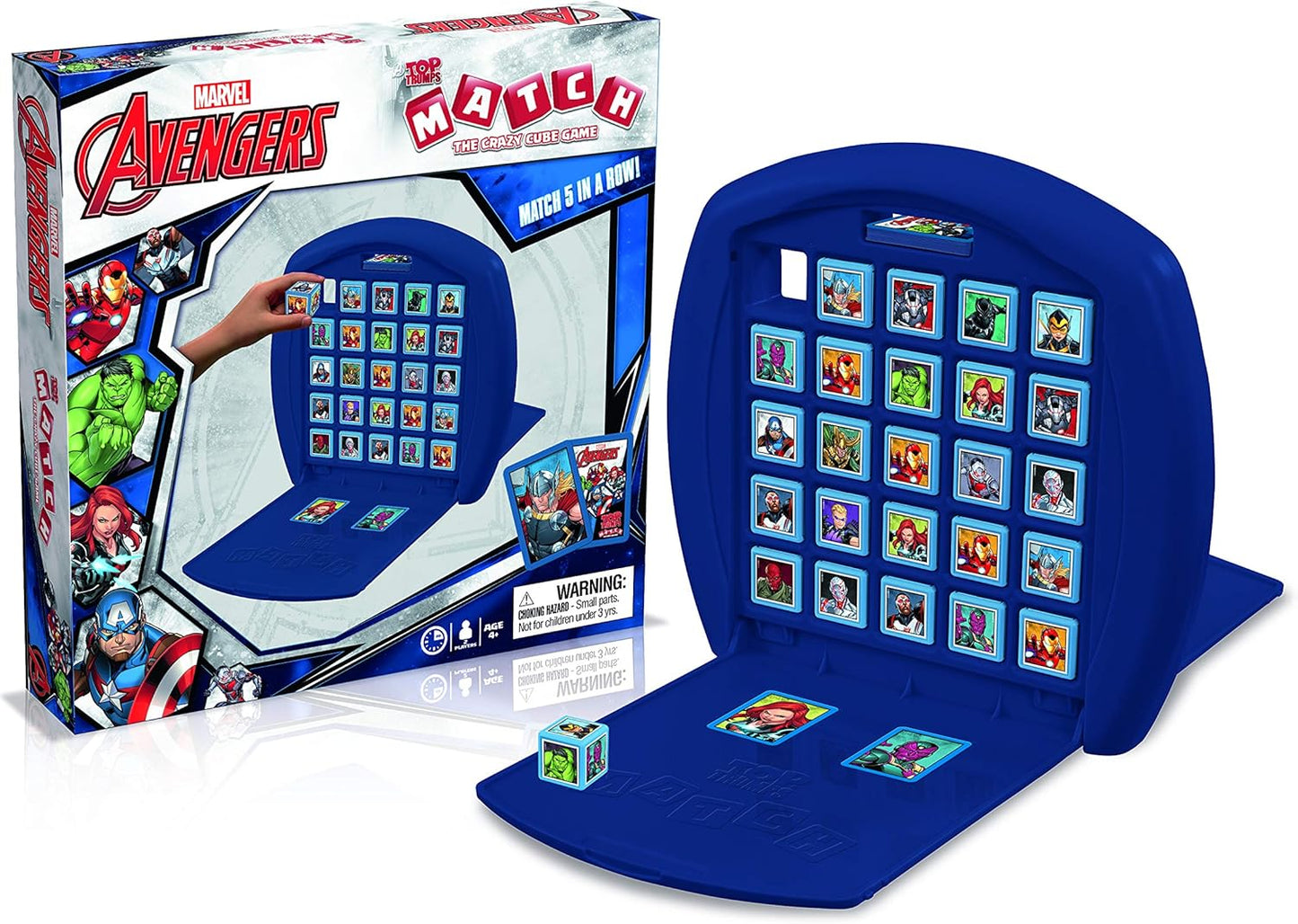 Top Trumps Match Game Marvel Avengers - Family Board Games for Kids and Adults - Matching Game and Memory Game - Fun Two Player Kids Games - Memories and Learning, Board Games for Kids 4 and up
